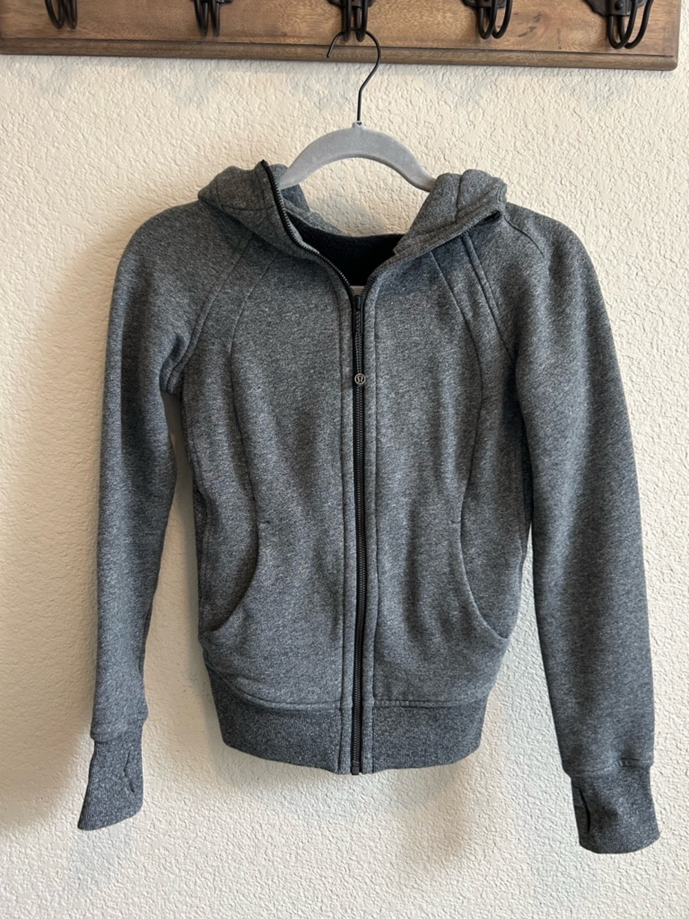 lululemon athletica Women's Gray Full‑Zip  Scuba Hoodie
